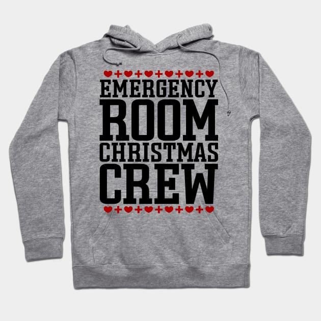 Emergency Room Christmas Crew Hoodie by colorsplash